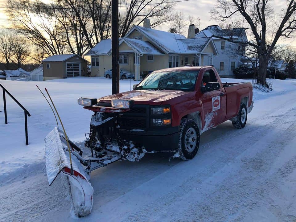 Lawrenceville Illinois City Streets Department Snow Plow